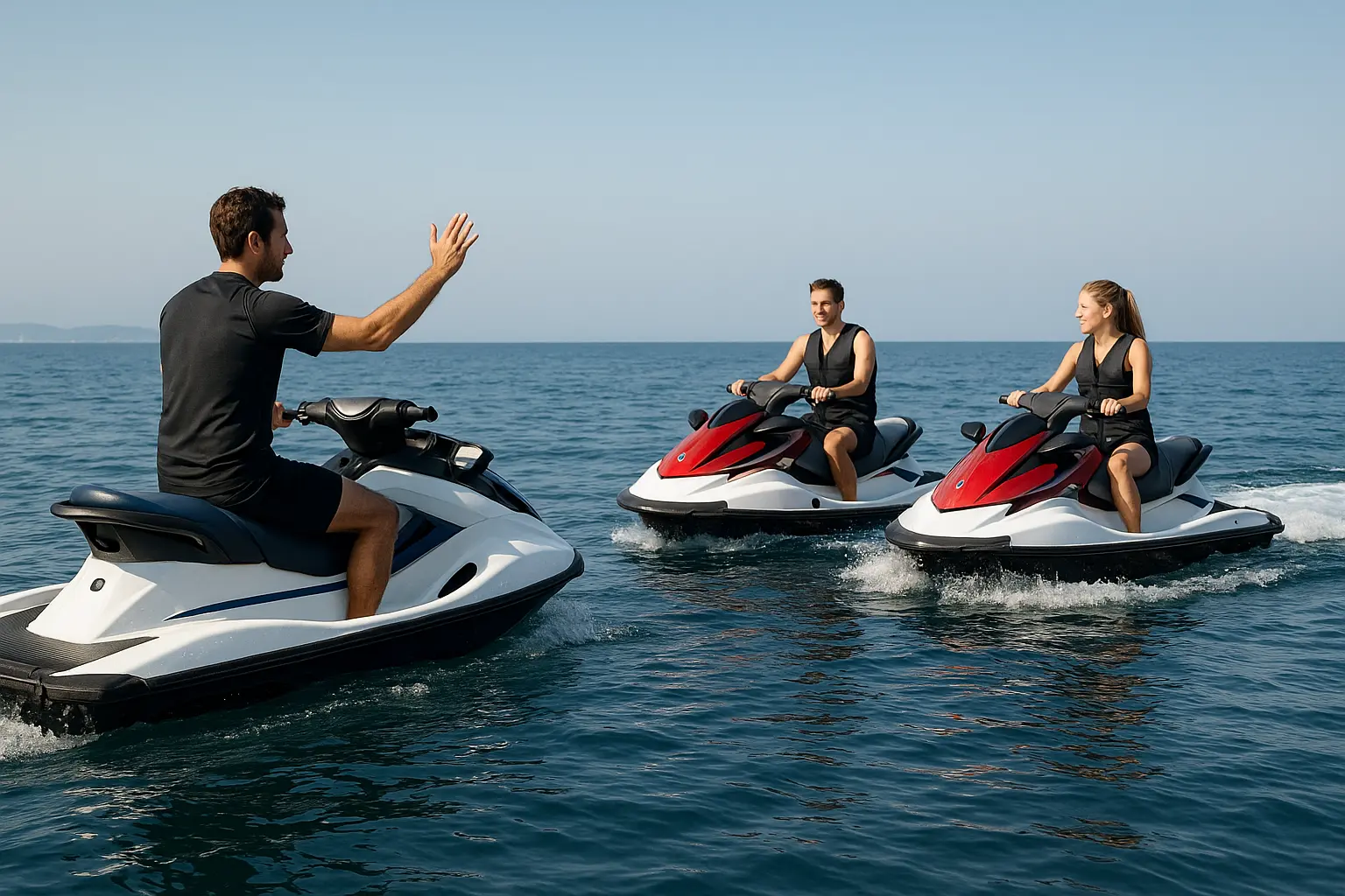 Faire du jet ski à Porquerolles