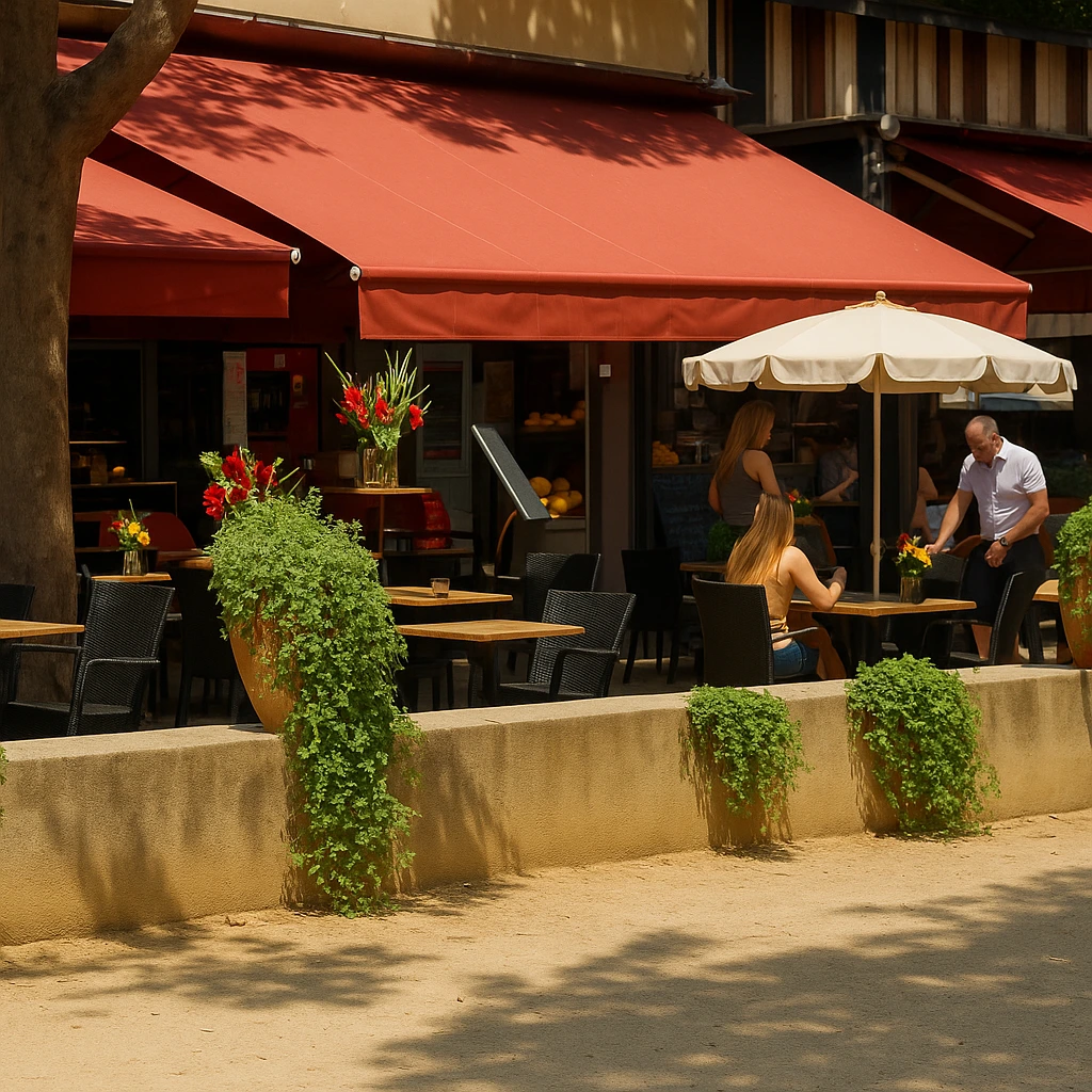 Etal du boucher restaurant à Porquerolles