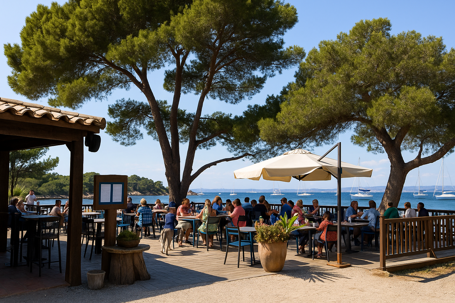 Restaurant de la Plage d'Argent Porquerolles